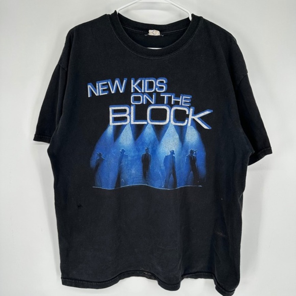 New Kids On‎ The Block 2009 Tour T-Shirt Black Anvil Mens XL NKOTB Concert Merch